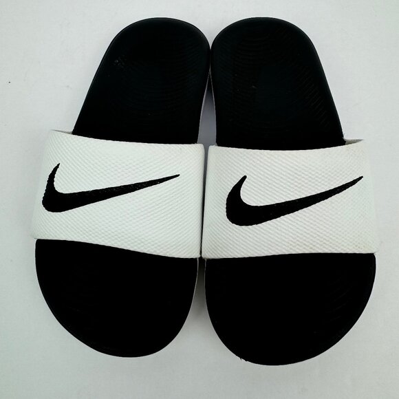 Nike Other - Nike Kawa kids sandal/ slides. Non slip rubber sole. Black, white.